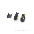 1.27mm 암 헤더 이중 행 SMT 검정색